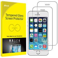 JETech Schermbeschermer Compatibel met iPhone SE (Editie 2016), iPhone 5s, iPhone 5 en iPhone 5c, Gehard Glas Screen Protector, 2 Stuks