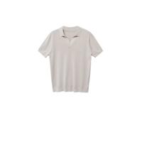 Mango Man regular fit polo pastelgrijs