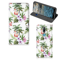 Nokia 2.4 Hoesje maken Flamingo Palms