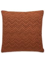 Missoni Home grand coussin Columbia à motif zig-zag - Marron