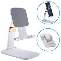 Opvouwbare Gravity Desktop Houder voor Smartphone/Tablet - Wit