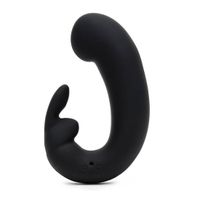 Sensation Rechargeable G-Spot Rabbit Vibrator - Black