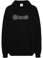 VETEMENTS hoodie à logo clouté - Noir