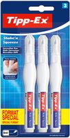 Correctiepen Tipp-ex Shake &apos;n Squeeze 8ml blister Ã 3 stuks