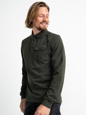 Petrol Industries Heren Ssportieve polo Groen Night - L