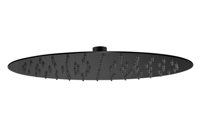 Plieger Napoli hoofddouche rond ø 30cm, mat zwart