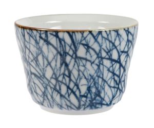 Blauw/Witte Soba Theekop - 9 x 6.5cm