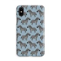 Zebra: iPhone X Volledig Geprint Hoesje - thumbnail