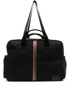 Paul Smith sac fourre-tout zippé à rayures - Noir