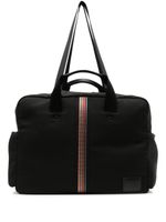 Paul Smith sac fourre-tout zippé à rayures - Noir