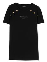 Balmain Kids t-shirt en coton à logo imprimé - Noir