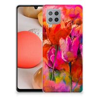 Hoesje maken Samsung Galaxy A42 Tulips