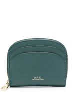 A.P.C. portefeuille Demi-Lune en cuir - Vert