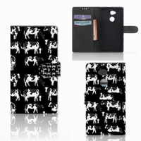 Sony Xperia XA2 Ultra Telefoonhoesje met Pasjes Koetjes