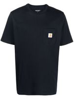 Carhartt WIP t-shirt en coton à patch logo - Bleu