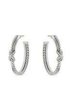 David Yurman boucles d'oreilles à détails de diamants - Argent