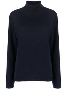 Jil Sander pull en maille à col montant - Bleu