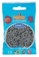 Hama Parels 501-17 - mini-kralen, 2000 stuks grijs