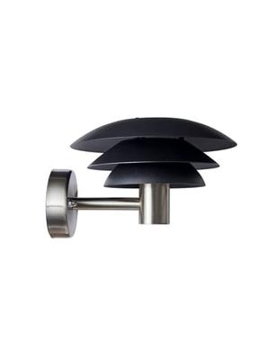 Dyberg Larsen - DL20 Outdoor Wall Lamp - Black/Steel (1022)