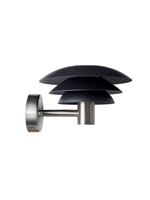 Dyberg Larsen - DL20 Outdoor Wall Lamp - Black/Steel (1022)