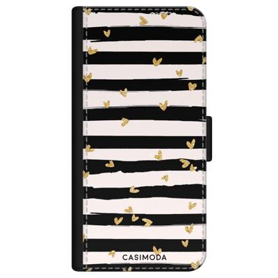 iPhone 11 Pro flipcase - Hart & streepjes iPhone 11 Pro flipcase - Hart & streepjes