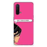 OnePlus Nord CE 5G Silicone-hoesje Woman Don't Touch My Phone