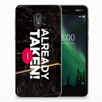 Nokia 2 Siliconen hoesje met naam Already Taken Black