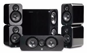 Q Acoustics: Q3000 Cinema Pack 5.1 - Zwart