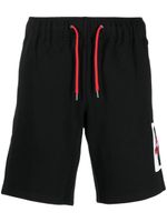 Ports V short de sport à patch logo - Noir