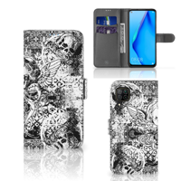 Telefoonhoesje met Naam Huawei P40 Lite Skulls Angel