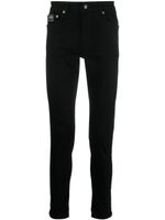 Versace Jeans Couture pantalon en coton à patch logo - Noir