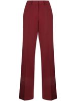 QUIRA pantalon en laine à coupe droite - Rouge