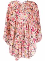 Stella McCartney caftan à fleurs - Rose