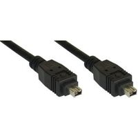 InLine FireWire M-M 3m 4-p Zwart