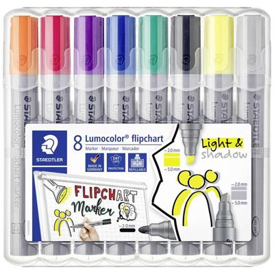 Staedtler 356 SWP8 Flipchartmarker Flipchartmarker Ronde punt 2 - 5 mm 8 stuk(s)