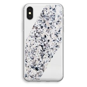 Gespikkelde marmer: iPhone X Transparant Hoesje