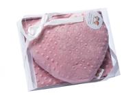 Gamberritos babydeken met hartjesdeken 80 x 110 cm paars