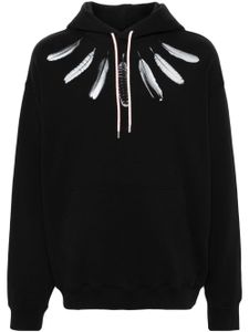 Marcelo Burlon County of Milan hoodie Collar Feathers - Noir