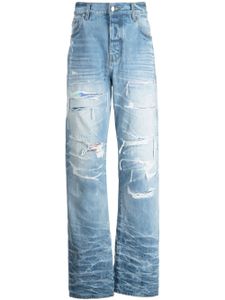 AMIRI distressed lose-fit jeans - Bleu