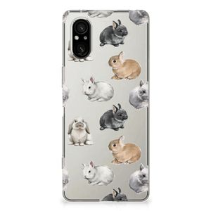 TPU Hoesje voor Sony Xperia 5 V Konijntjes