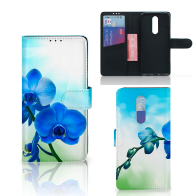 OnePlus 7 Pro Hoesje Orchidee Blauw - Cadeau voor je Moeder OnePlus 7 Pro Hoesje Orchidee Blauw - Cadeau voor je Moeder