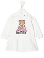 Moschino Kids robe volantée à imprimé Teddy Bear - Blanc - thumbnail