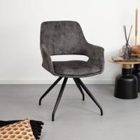 Livingfurn Draaibare Eetkamerstoel Capp Velvet - thumbnail