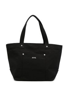 A.P.C. sac cabas Thais à logo brodé - Noir