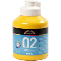 A-Color acrylverf mat 500ml geel
