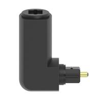 Hama ODT-adapter Toslink-stekker - Toslink-koppeling Verguld 90° - thumbnail