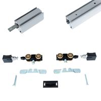 Xperta set 4m rail - alu - Plafond opbouw - Enkele deur - opbouw - thumbnail