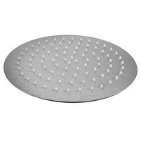 Regendouchekop Sanimex Bellezza Bagno Slimline Anitkalk Rond 30 cm Geborsteld RVS - thumbnail