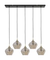 Light & Living Hanglamp Rakel - Antiek Brons / Smoke