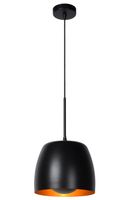 Lucide NOLAN - Hanglamp - Ø 24 cm - 1xE27 - Zwart